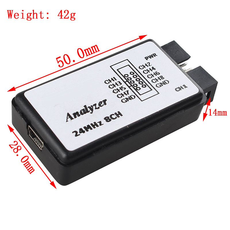 USB Logic Analyzer 24MHz 8 Cha - Logic Analyzer Usb review and price