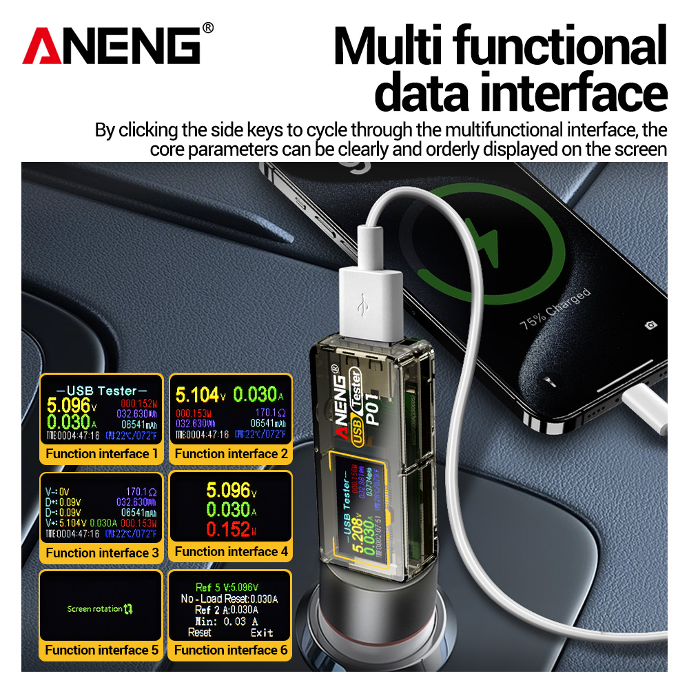 ANENG P01 USB Tester Voltmeter - Logic Analyzer Usb review and price